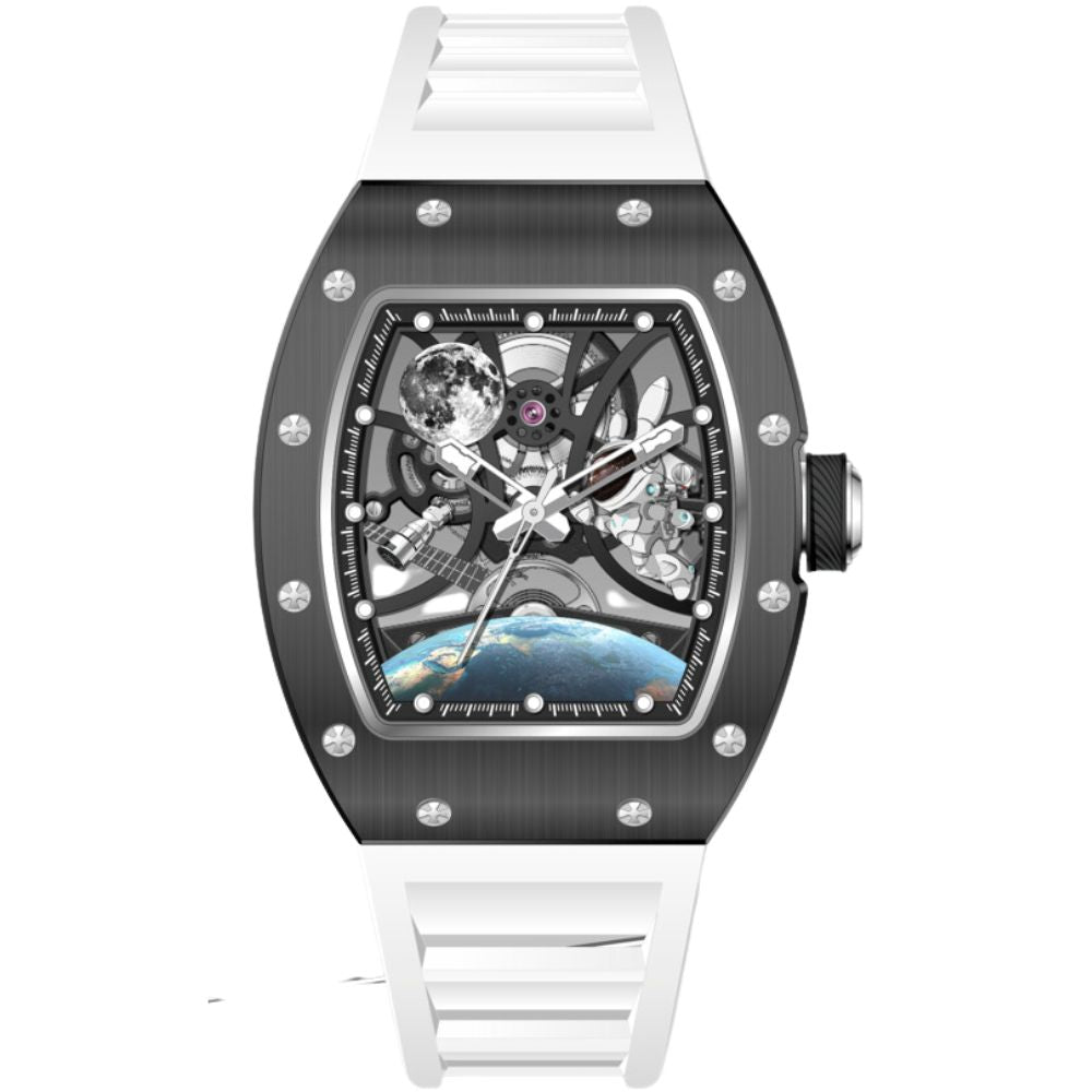 GT-02 Skeleton Space Watch - Black