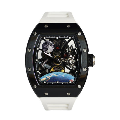 GT-02 Skeleton Space Watch - Black