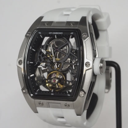 GT-01 Skeleton Uhr - Silber