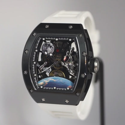 GT-02 Skeleton Space Watch - Black