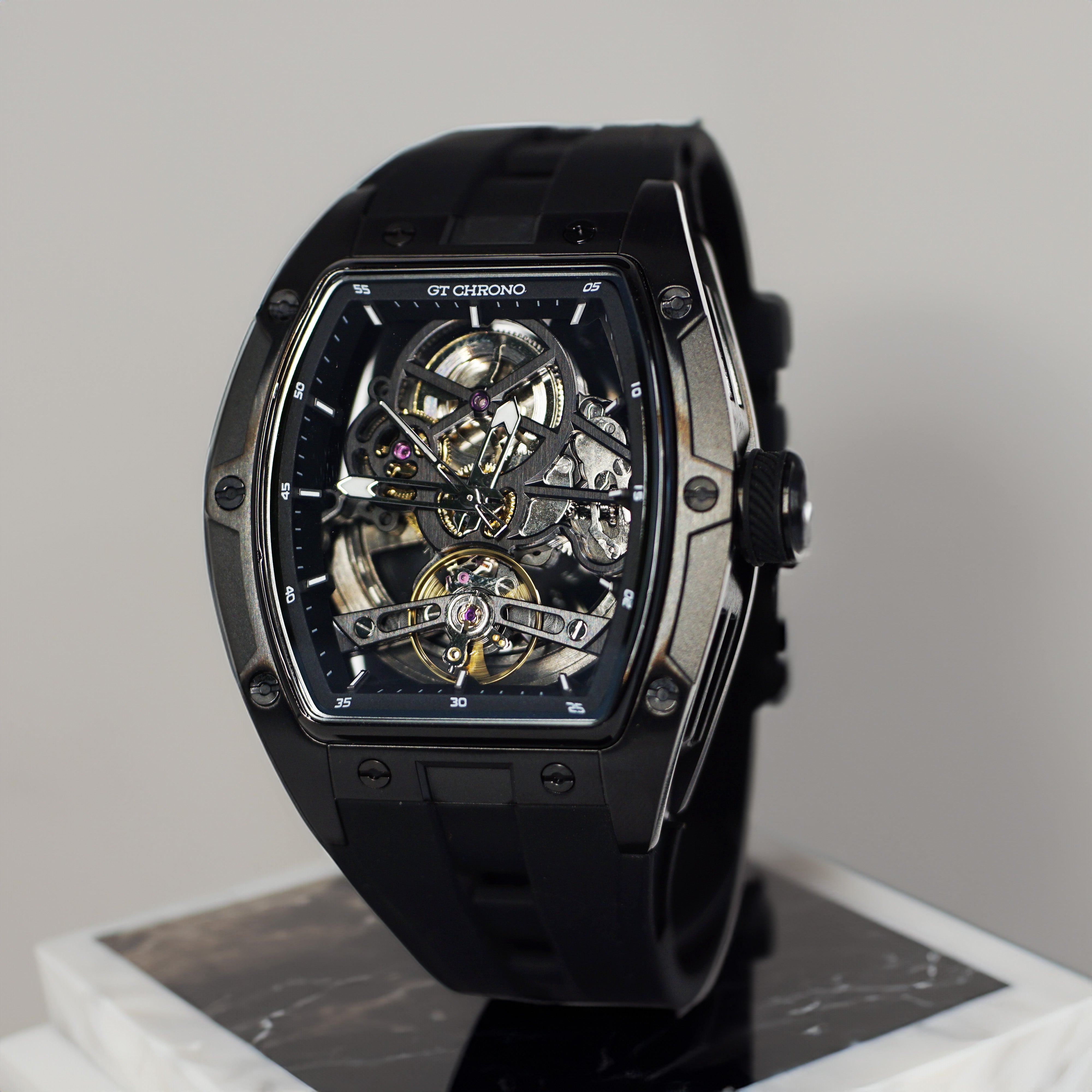 GT-01 Skeleton Watch - Black