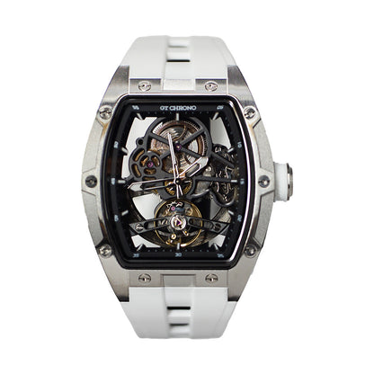 GT-01 Skeleton Uhr - Silber