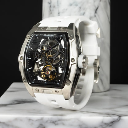 GT-01 Skeleton Uhr - Silber